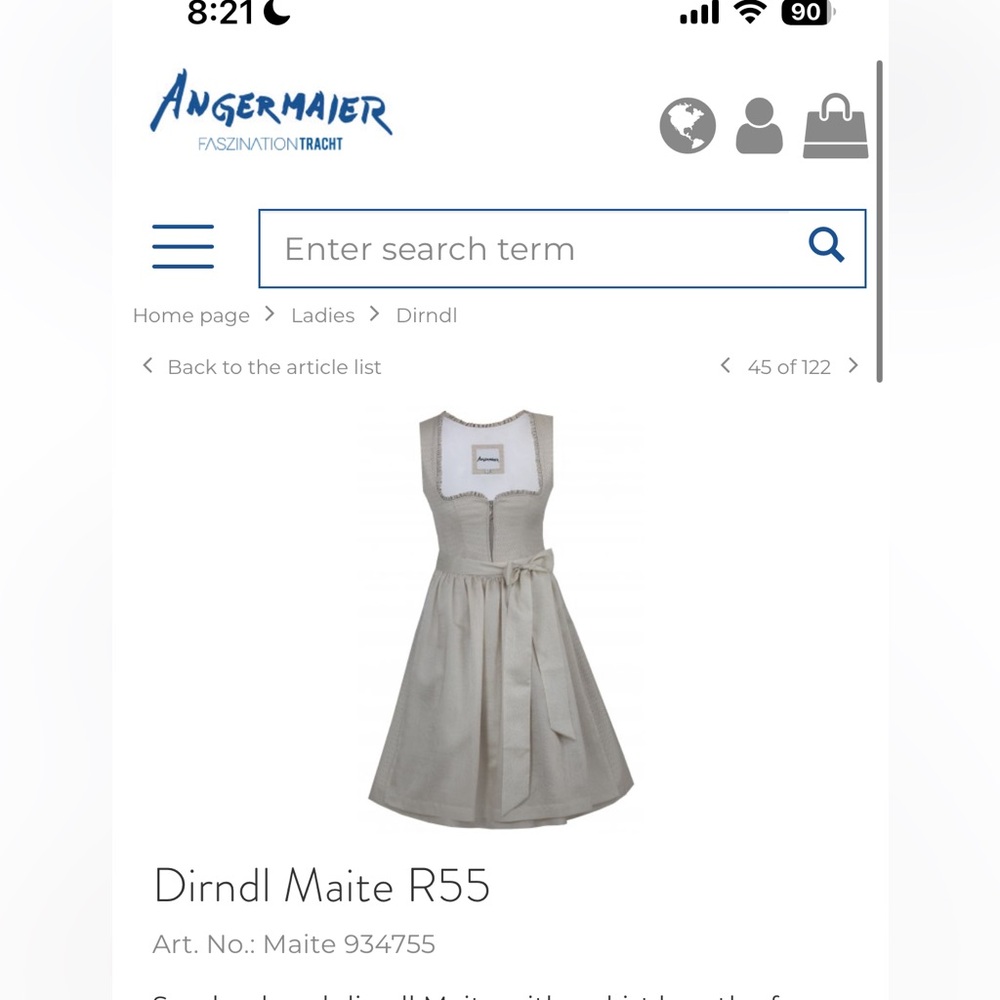 Authentic Angermaier Dirndl